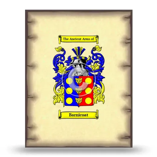 Barnicoat Coat of Arms Print