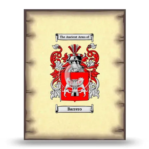 Barrero Coat of Arms Print