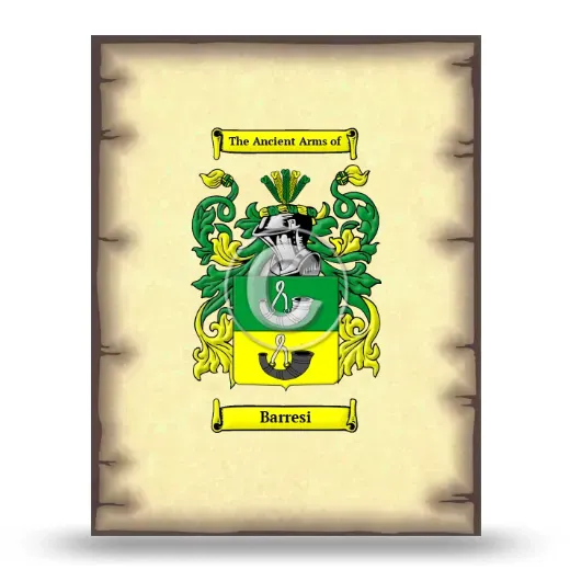 Barresi Coat of Arms Print