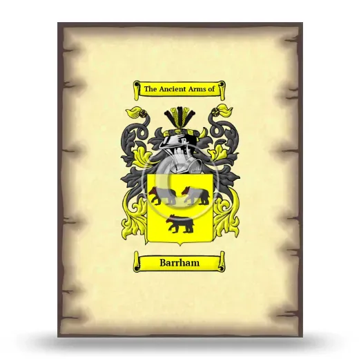 Barrham Coat of Arms Print