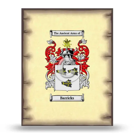 Barricks Coat of Arms Print