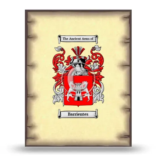 Barrientes Coat of Arms Print