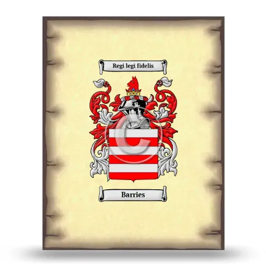 Barries Coat of Arms Print