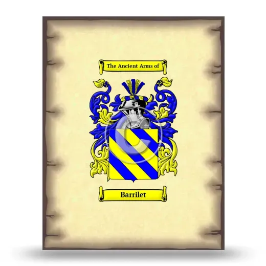 Barrilet Coat of Arms Print