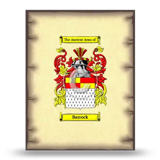 Barrock Coat of Arms Print