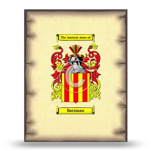 Barsman Coat of Arms Print