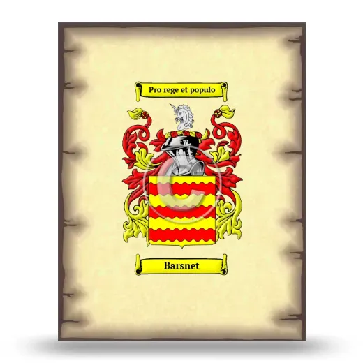 Barsnet Coat of Arms Print
