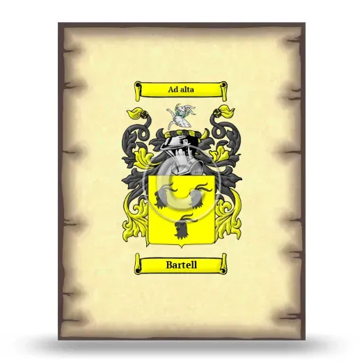 Bartell Coat of Arms Print