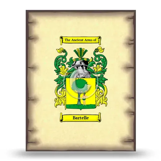 Bartelle Coat of Arms Print