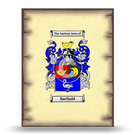 Barthold Coat of Arms Print