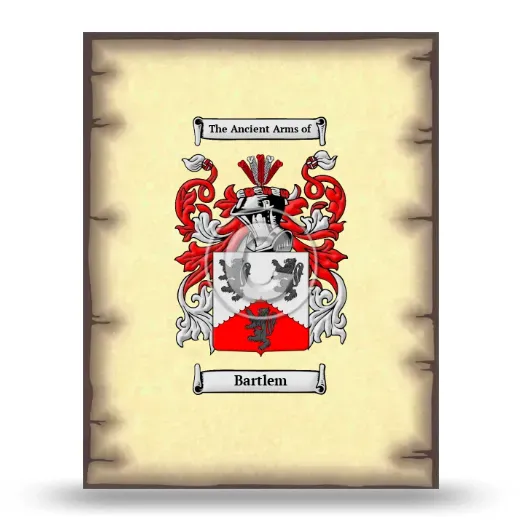Bartlem Coat of Arms Print