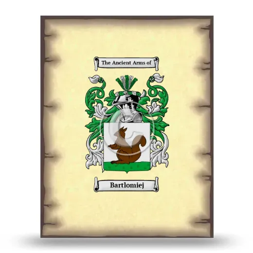 Bartlomiej Coat of Arms Print