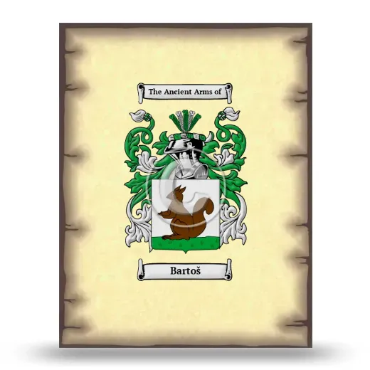 Bartoš Coat of Arms Print