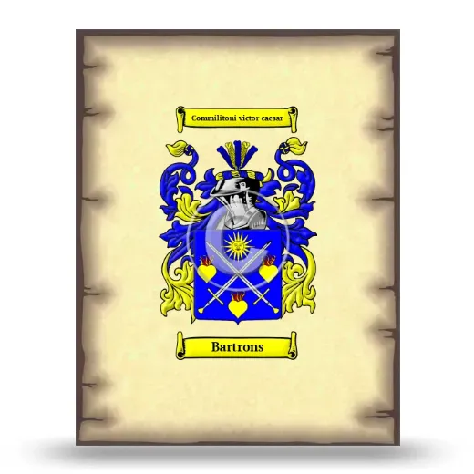 Bartrons Coat of Arms Print