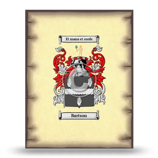 Bartson Coat of Arms Print