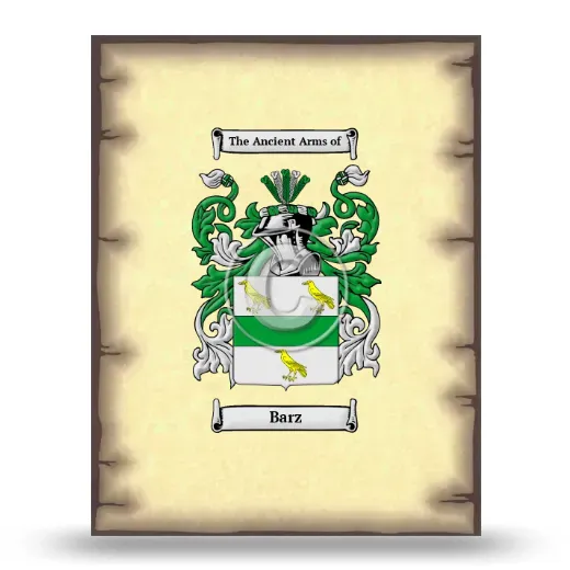 Barz Coat of Arms Print