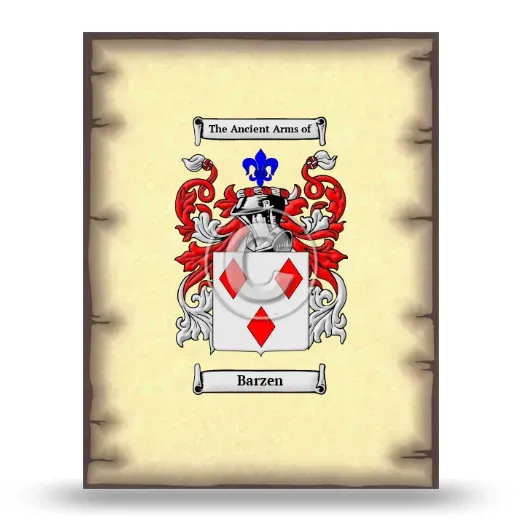 Barzen Coat of Arms Print