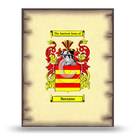 Bassano Coat of Arms Print
