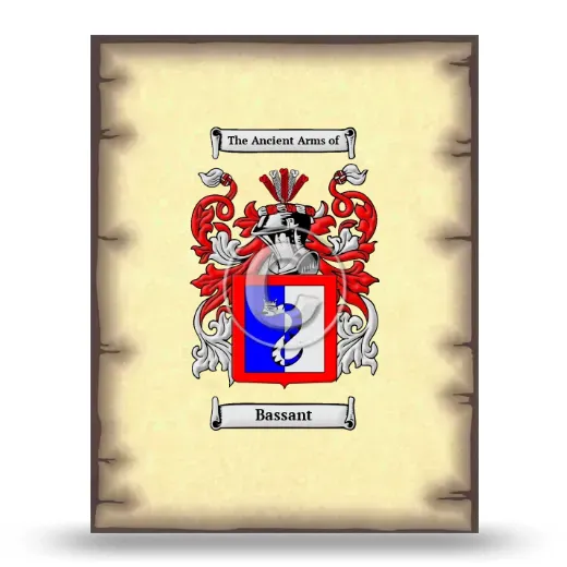 Bassant Coat of Arms Print