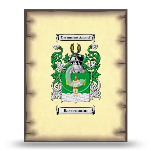 Bassermann Coat of Arms Print