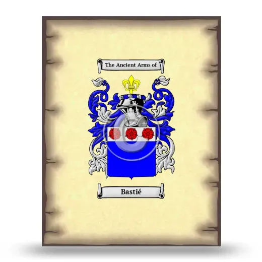 Bastié Coat of Arms Print