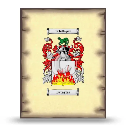 Batayles Coat of Arms Print