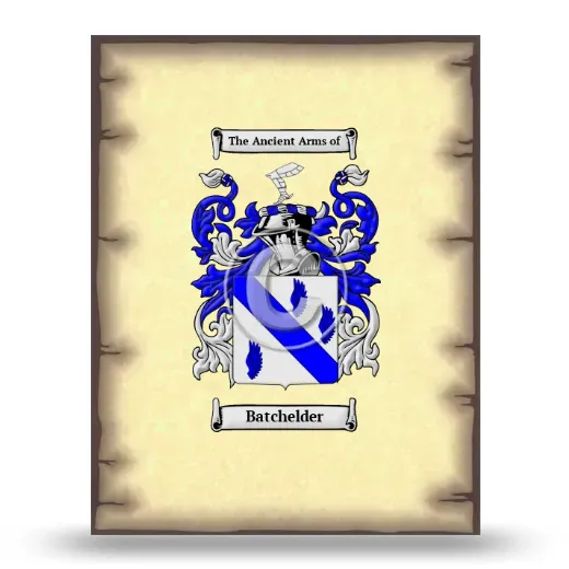 Batchelder Coat of Arms Print