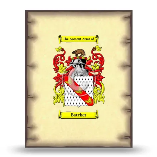 Batcher Coat of Arms Print