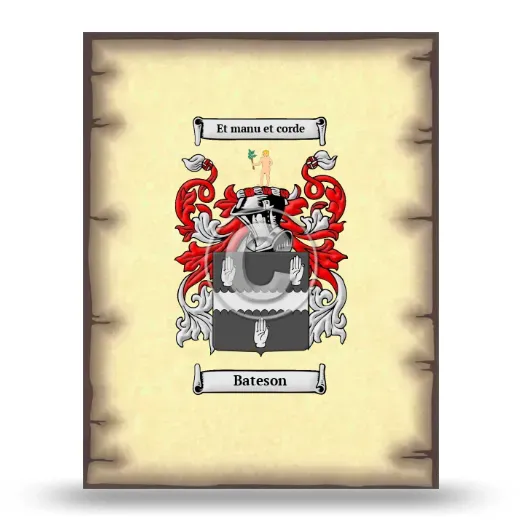 Bateson Coat of Arms Print
