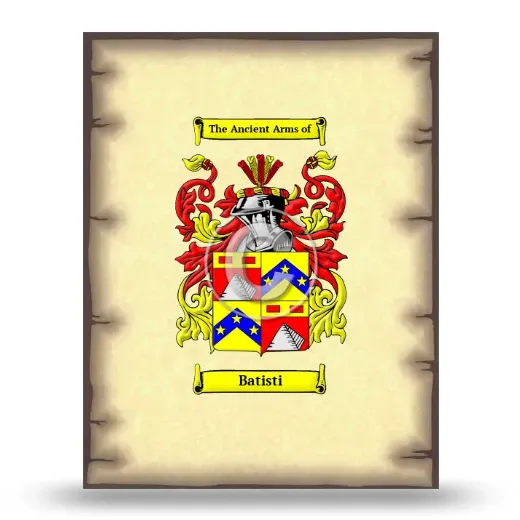 Batisti Coat of Arms Print