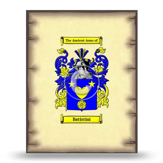 Batistini Coat of Arms Print