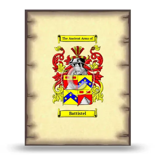 Battistel Coat of Arms Print