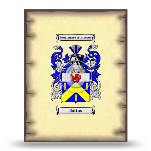 Battus Coat of Arms Print