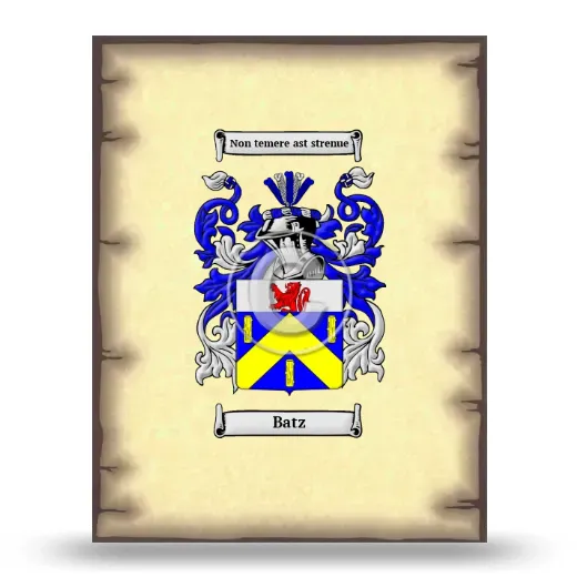 Batz Coat of Arms Print