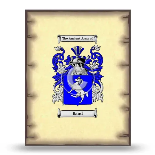 Baud Coat of Arms Print