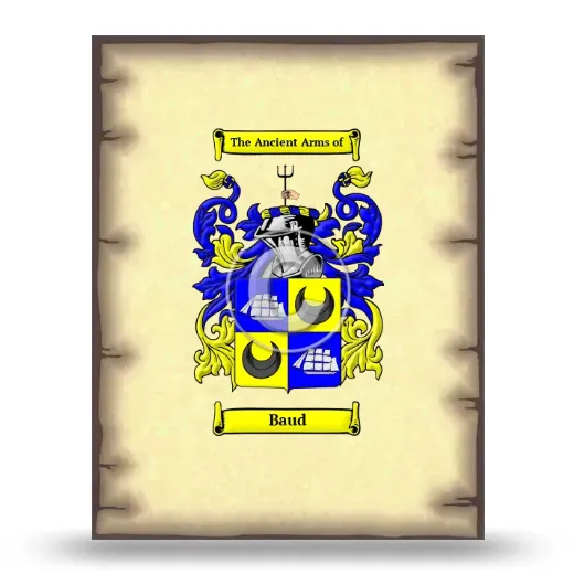 Baud Coat of Arms Print