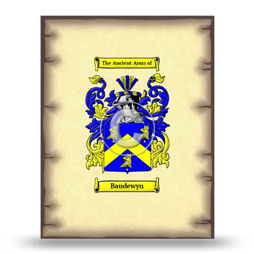 Baudewyn Coat of Arms Print