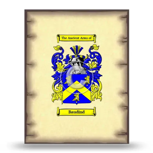 Baudind Coat of Arms Print