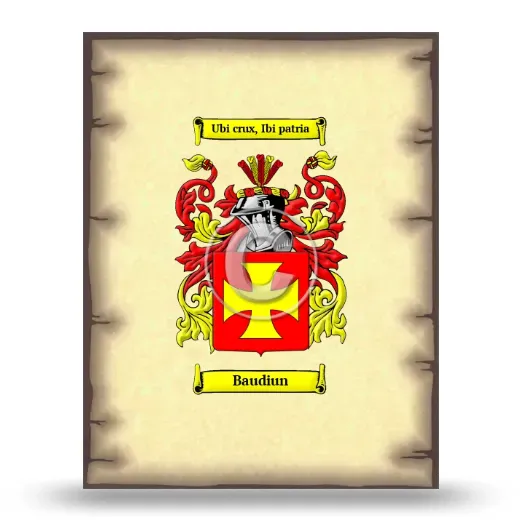 Baudiun Coat of Arms Print