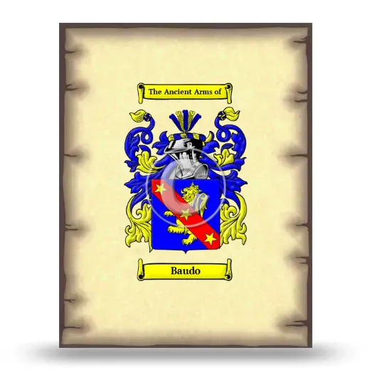 Baudo Coat of Arms Print