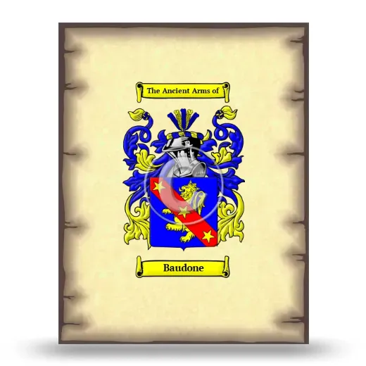 Baudone Coat of Arms Print