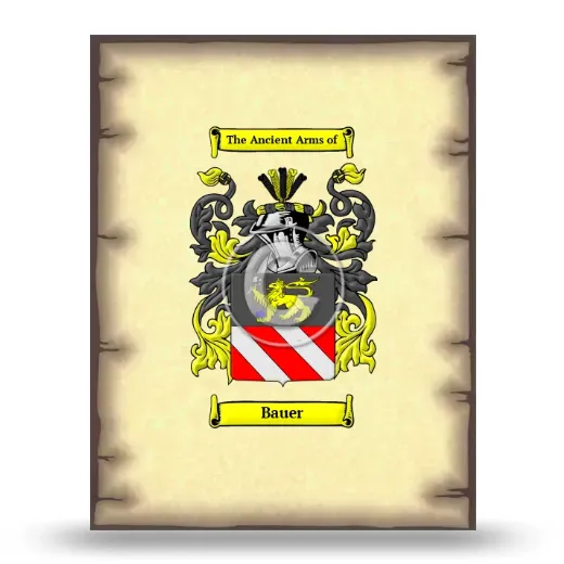 Bauer Coat of Arms Print