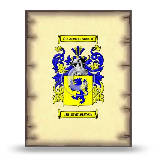 Baummeisten Coat of Arms Print