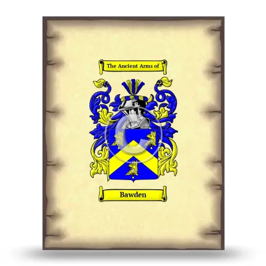 Bawden Coat of Arms Print