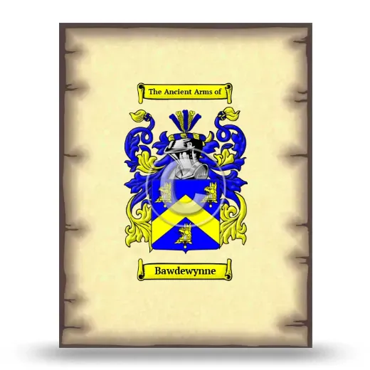 Bawdewynne Coat of Arms Print