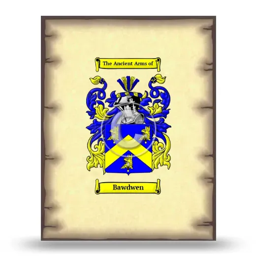 Bawdwen Coat of Arms Print