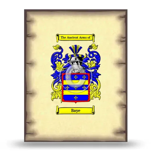 Baye Coat of Arms Print