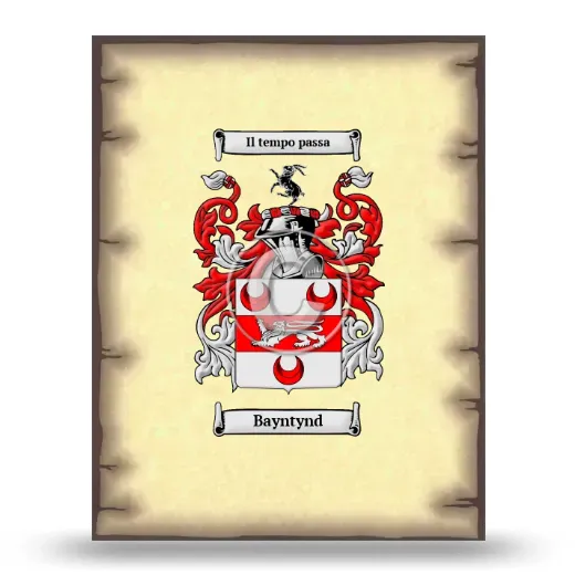 Bayntynd Coat of Arms Print