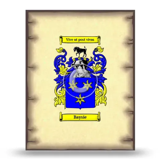 Baysie Coat of Arms Print