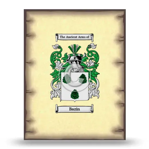 Bazin Coat of Arms Print